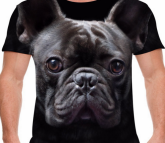 Camiseta com estampa Bulldog Francês tamanho G